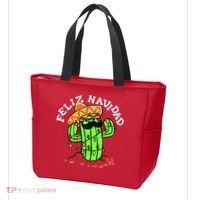 Feliz Navidad Merry Christmas Cactus Funny Humor Spanish Tote Bag thumb 3