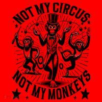 Funny Not My Circus Not My Monkeys Santa Hat thumb 1