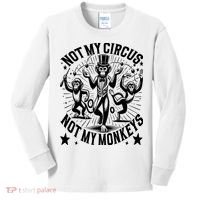 Funny Not My Circus Not My Monkeys Kids Long Sleeve Shirt thumb 0