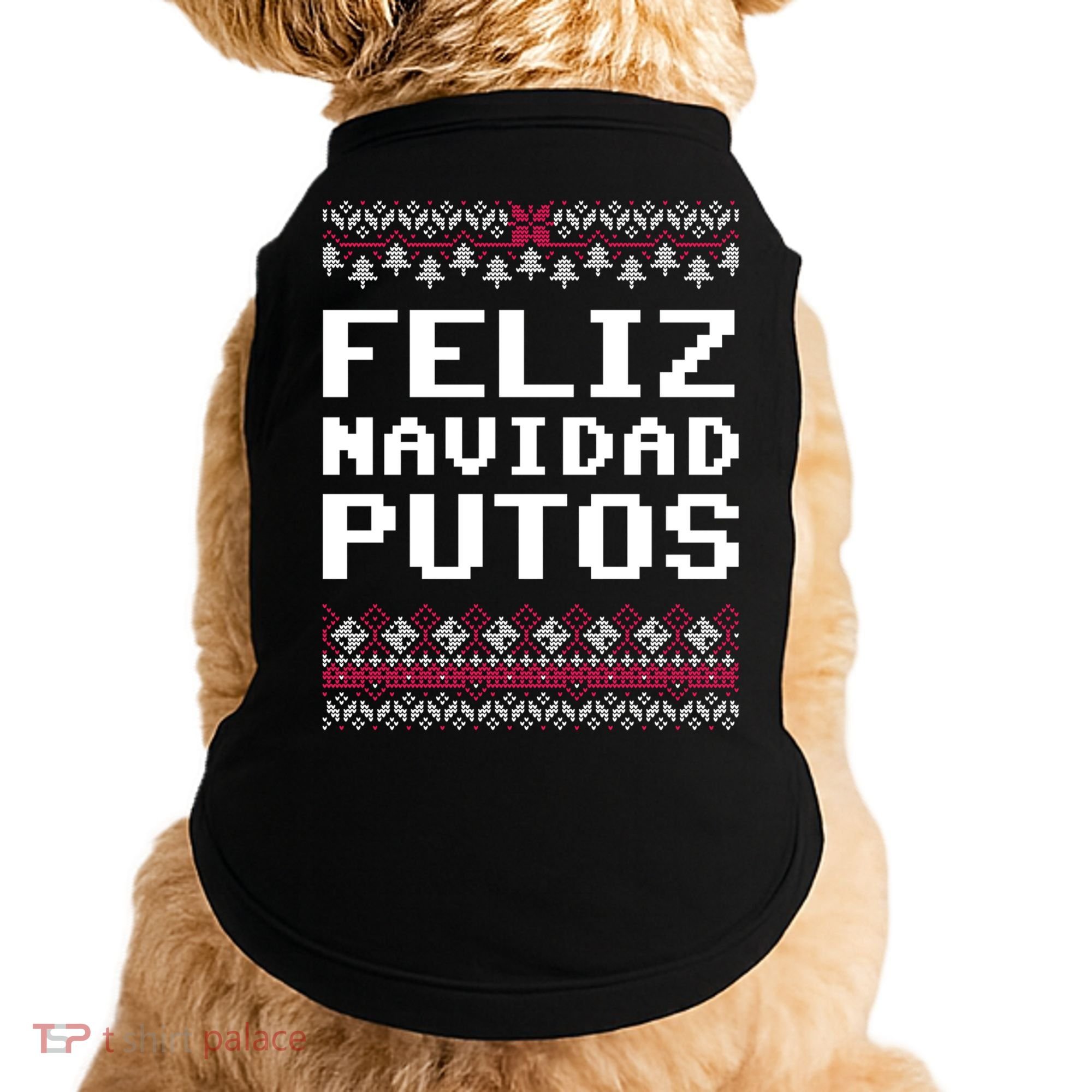 Feliz Navidad Mexican Ugly Christmas Sweater Funny Gift Doggie Tank