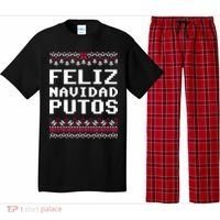 Feliz Navidad Mexican Ugly Christmas Sweater Funny Gift Pajama Set thumb 0