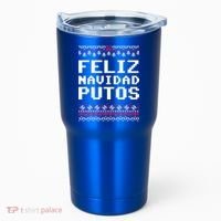 Feliz Navidad Mexican Ugly Christmas Sweater Funny Gift Tumbler thumb 0