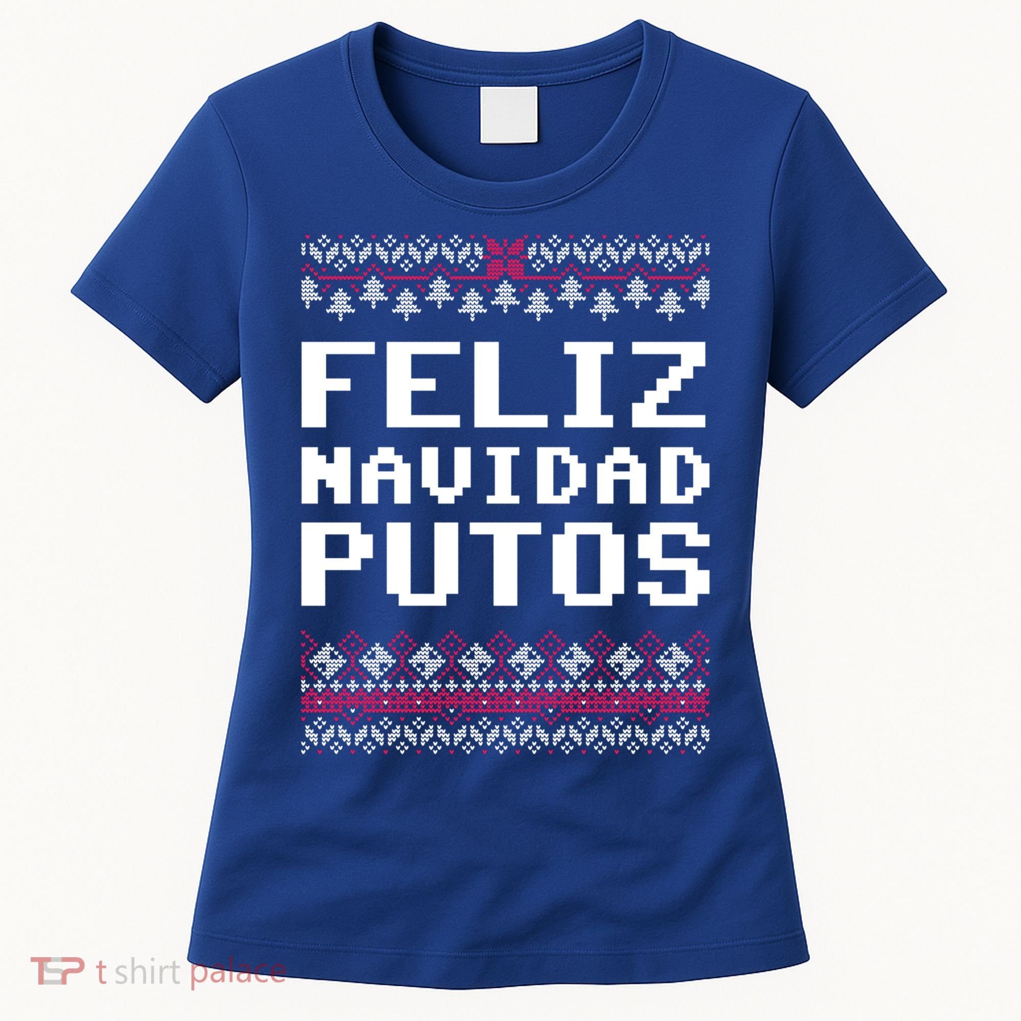 Feliz Navidad Mexican Ugly Christmas Sweater Funny Gift Women's T-Shirt
