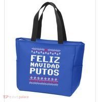 Feliz Navidad Mexican Ugly Christmas Sweater Funny Gift Tote Bag thumb 3