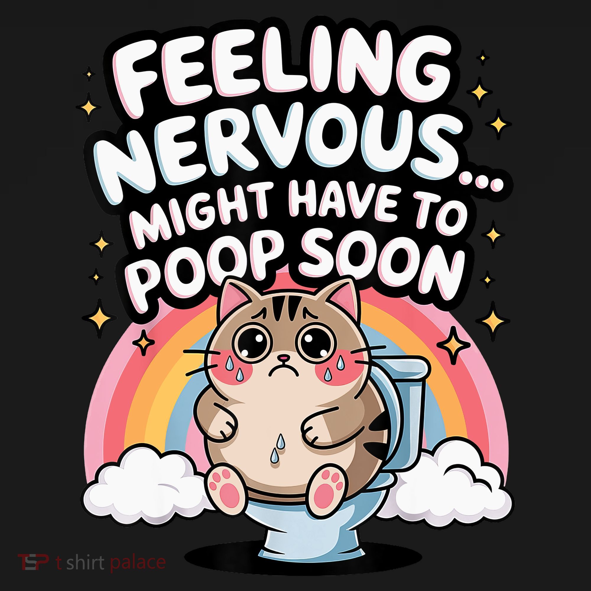 Feeling Nervous Might Have To Poop Soon Funny Saying  Women's Hoodie