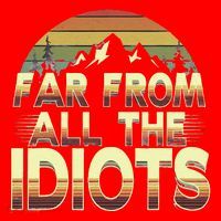 Funny Nature Meme Far From All The Idiots Funny Hiking Memes Santa Hat thumb 1