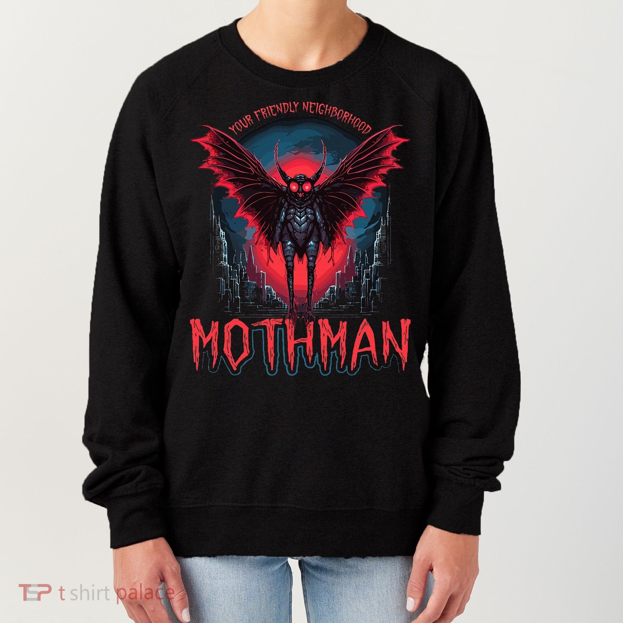 Friendly Neighborhood Mothman Cryptid Women's Sweatshirt