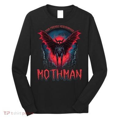 Friendly Neighborhood Mothman Cryptid Long Sleeve Shirt