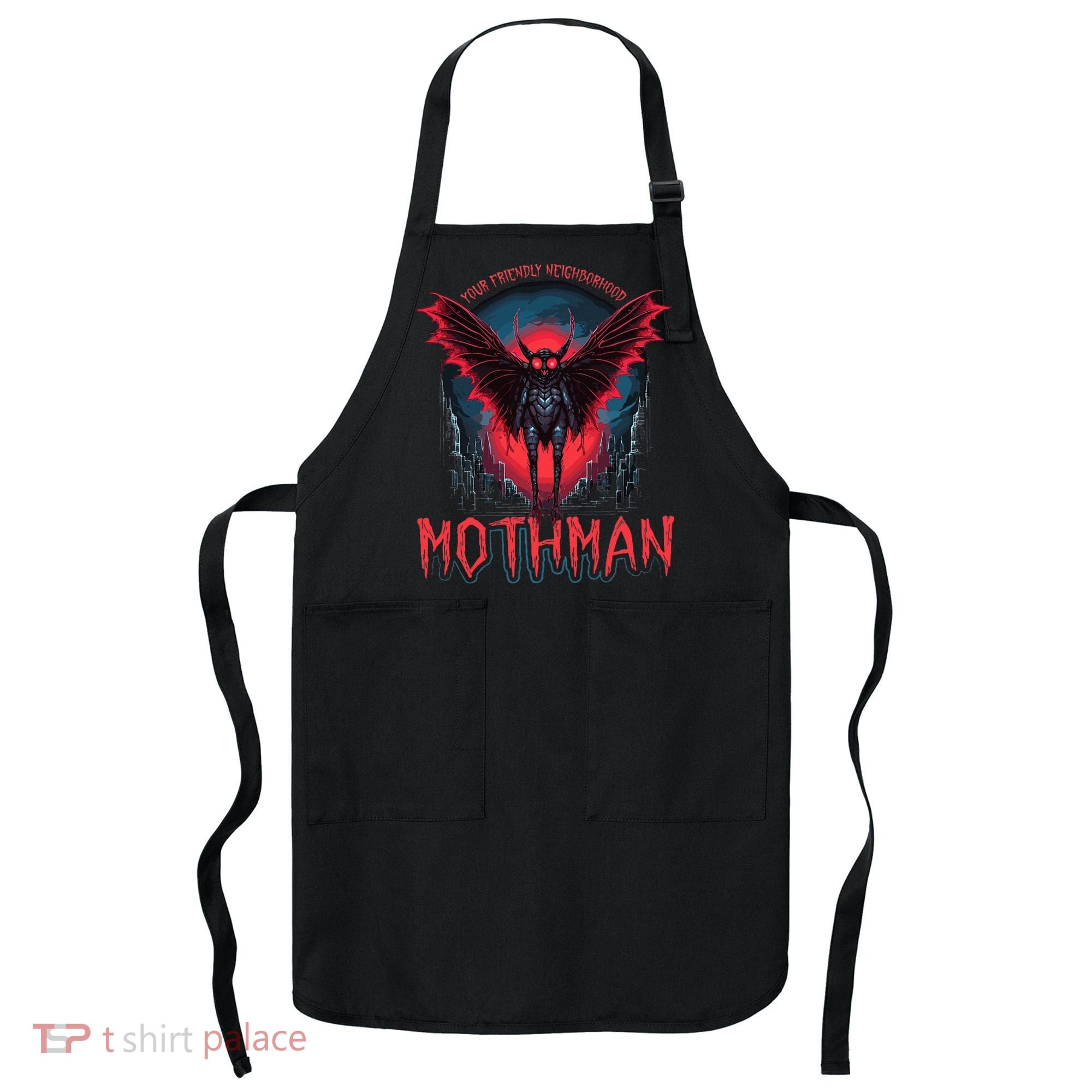 Friendly Neighborhood Mothman Cryptid Apron
