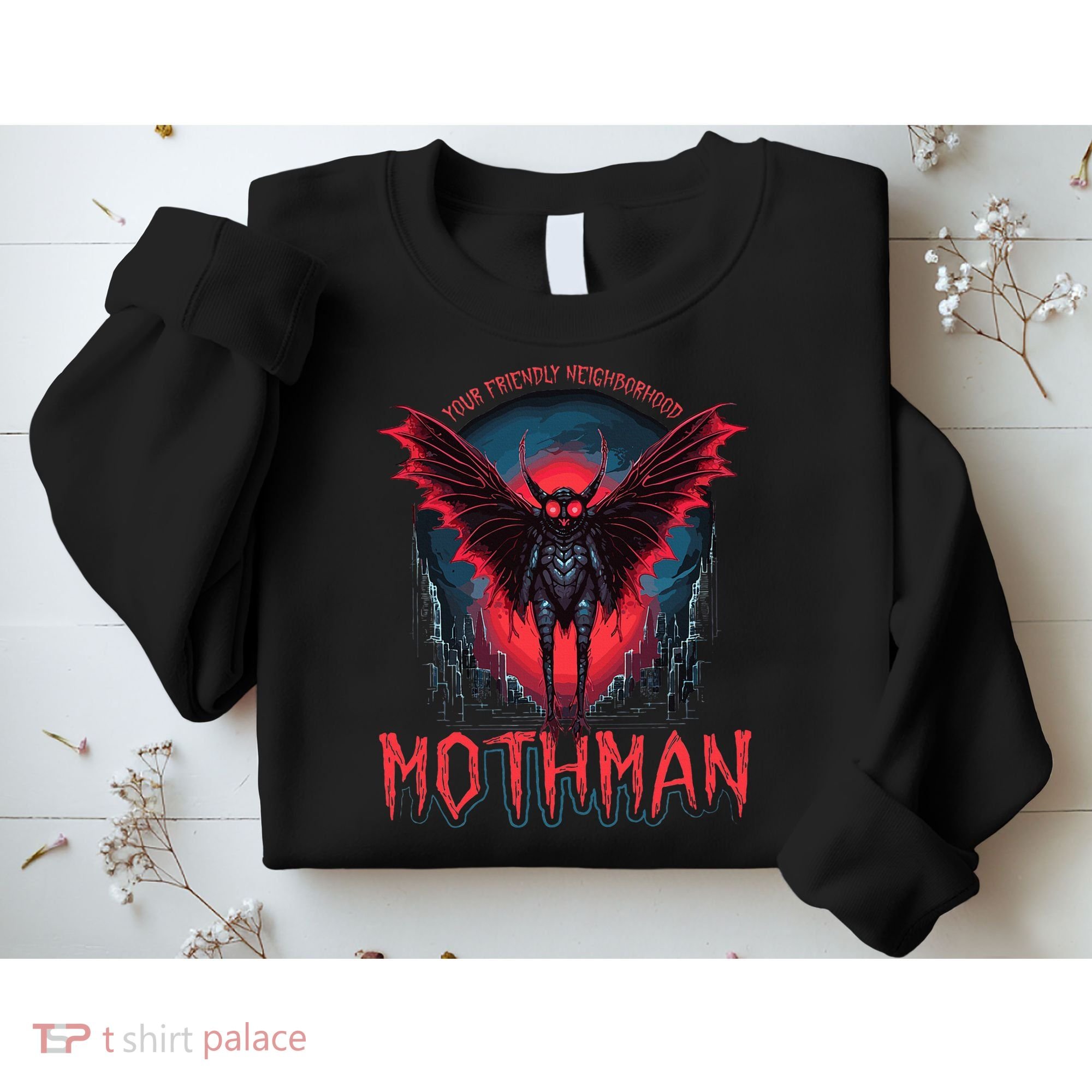 Friendly Neighborhood Mothman Cryptid Sweatshirt
