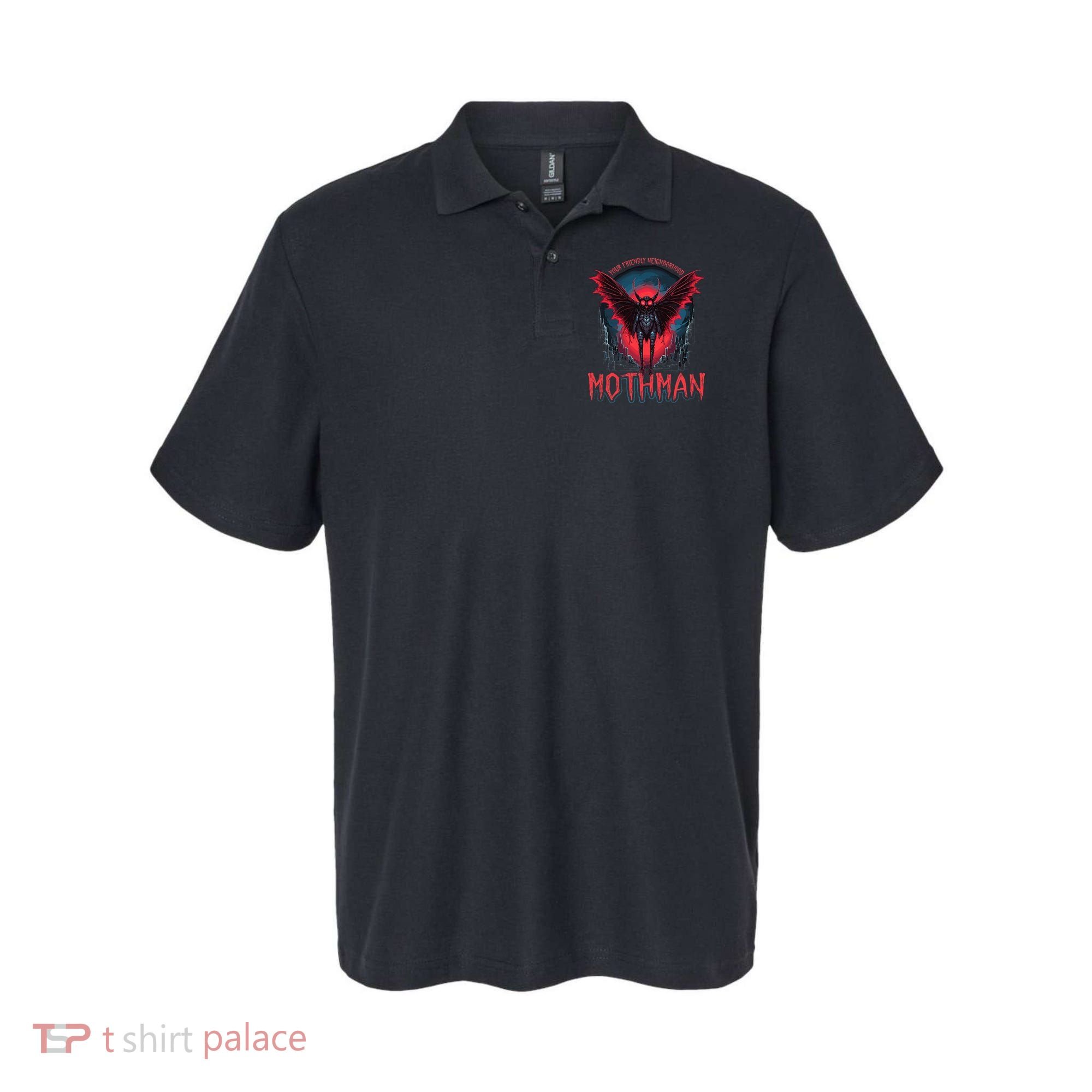 Friendly Neighborhood Mothman Cryptid Polo