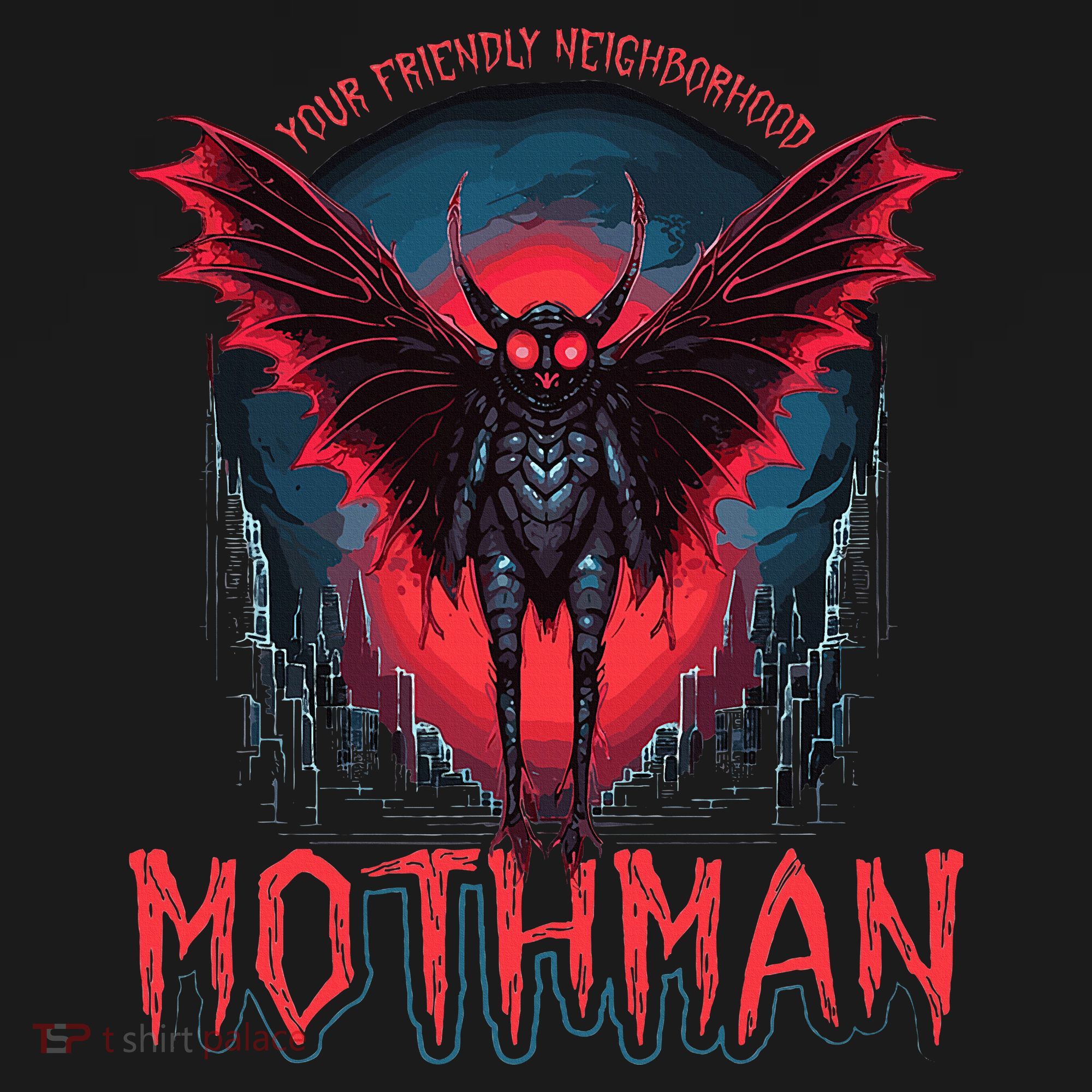 Friendly Neighborhood Mothman Cryptid Polo