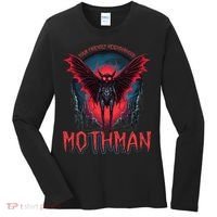 Friendly Neighborhood Mothman Cryptid Women's Long Sleeve Shirt thumb 0