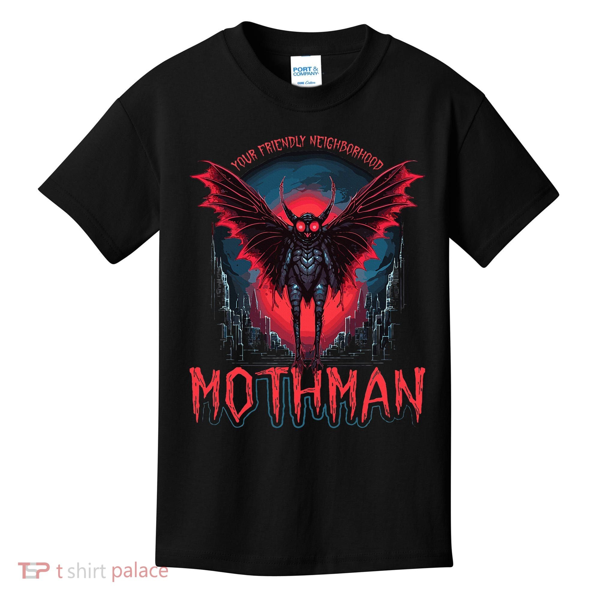 Friendly Neighborhood Mothman Cryptid Kids T-Shirt
