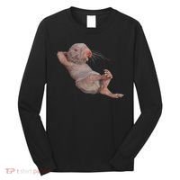 Funny Naked Mole Rat Zookeeper Safari Animal Lover Mole Rat Long Sleeve Shirt thumb 0