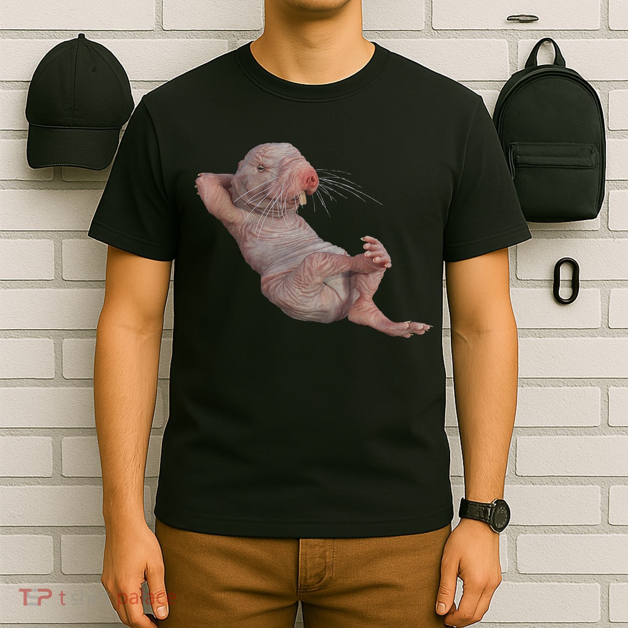 Funny Naked Mole Rat Zookeeper Safari Animal Lover Mole Rat T-Shirt