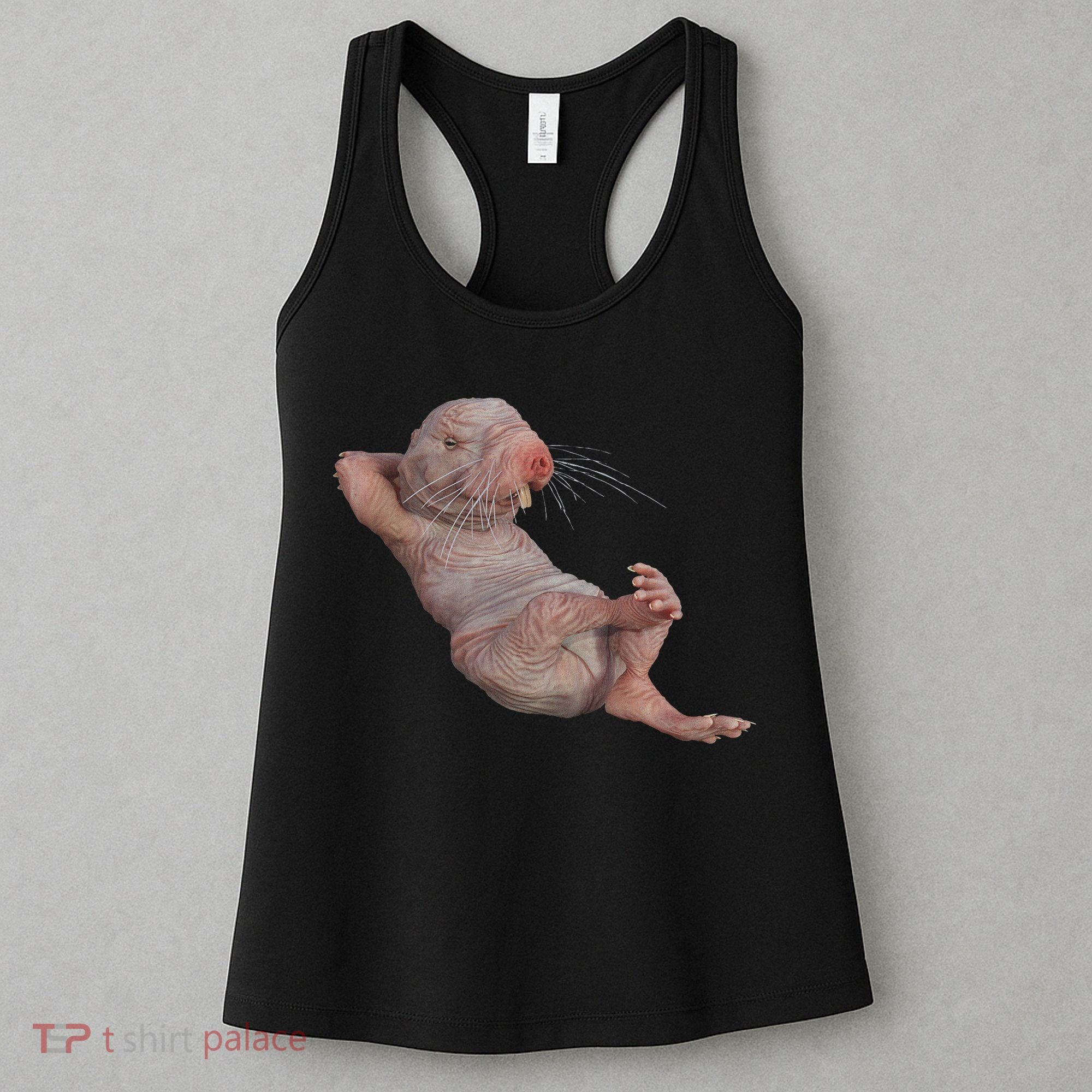 Funny Naked Mole Rat Zookeeper Safari Animal Lover Mole Rat Women's Tank Top