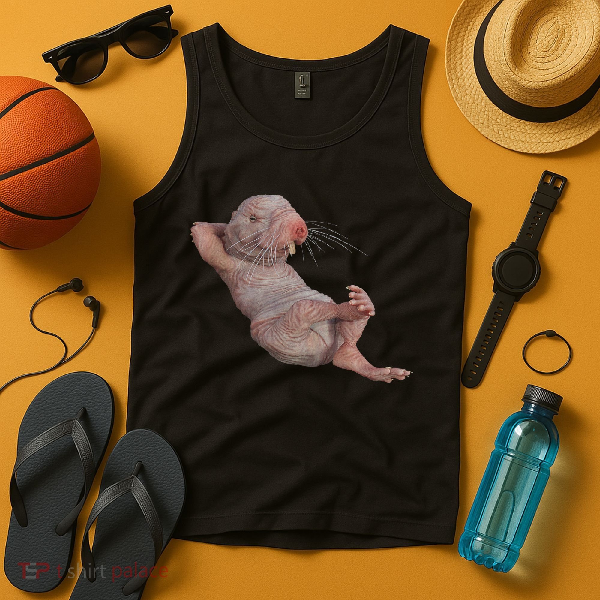 Funny Naked Mole Rat Zookeeper Safari Animal Lover Mole Rat Tank Top