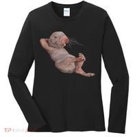 Funny Naked Mole Rat Zookeeper Safari Animal Lover Mole Rat Women's Long Sleeve Shirt thumb 0