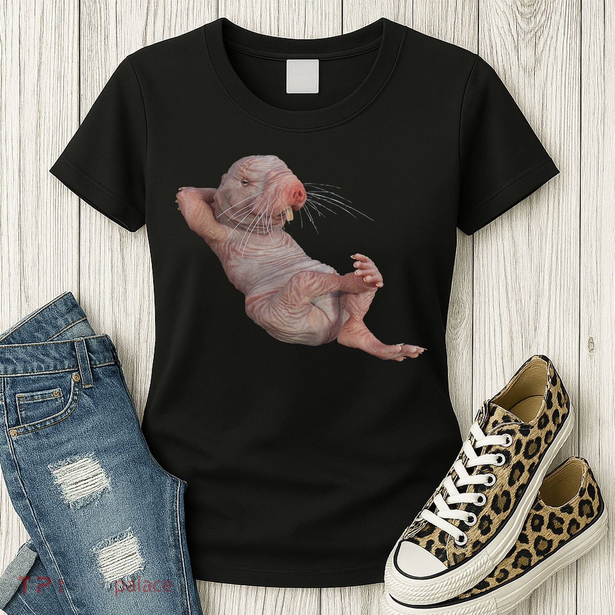Funny Naked Mole Rat Zookeeper Safari Animal Lover Mole Rat Women's T-Shirt