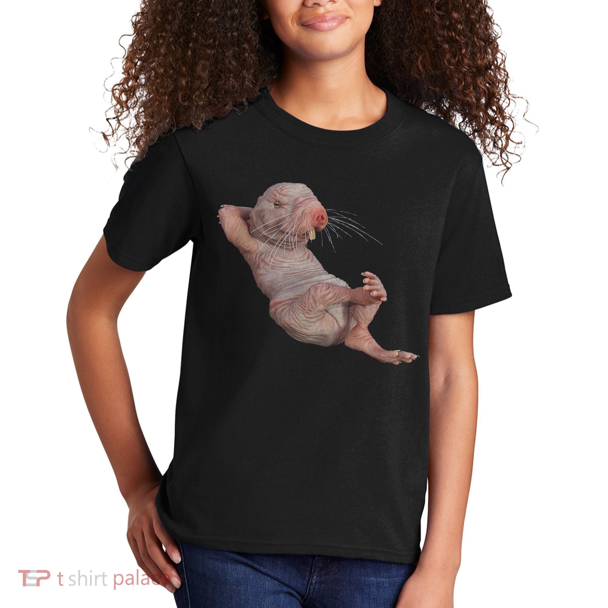 Funny Naked Mole Rat Zookeeper Safari Animal Lover Mole Rat Kids T-Shirt