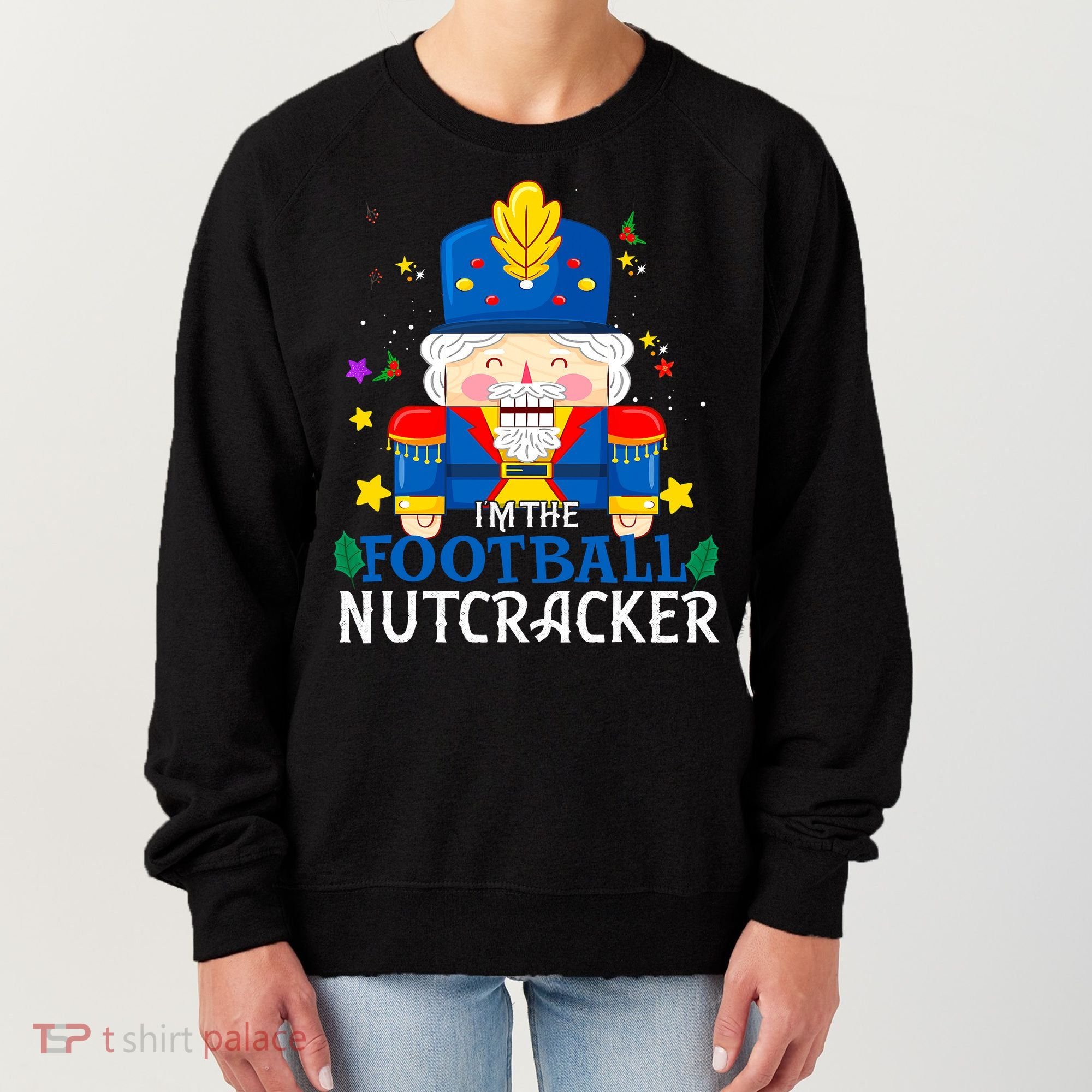 Football Nutcracker Matching Family Group Christmas Party Pj Women's Sweatshirt