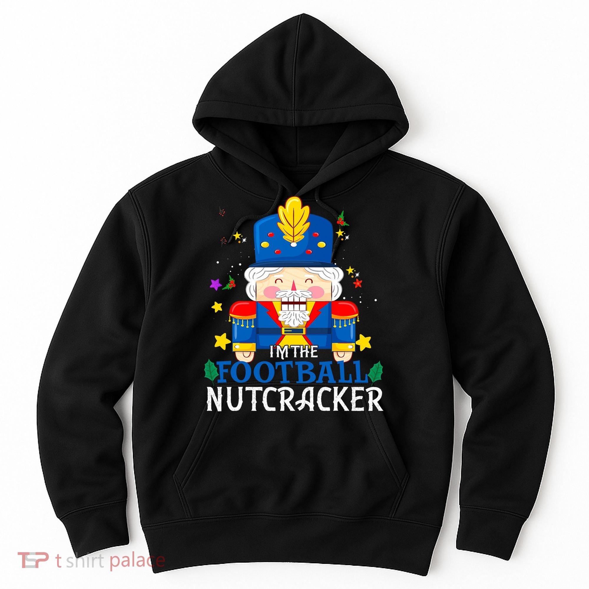 Football Nutcracker Matching Family Group Christmas Party Pj Hoodie