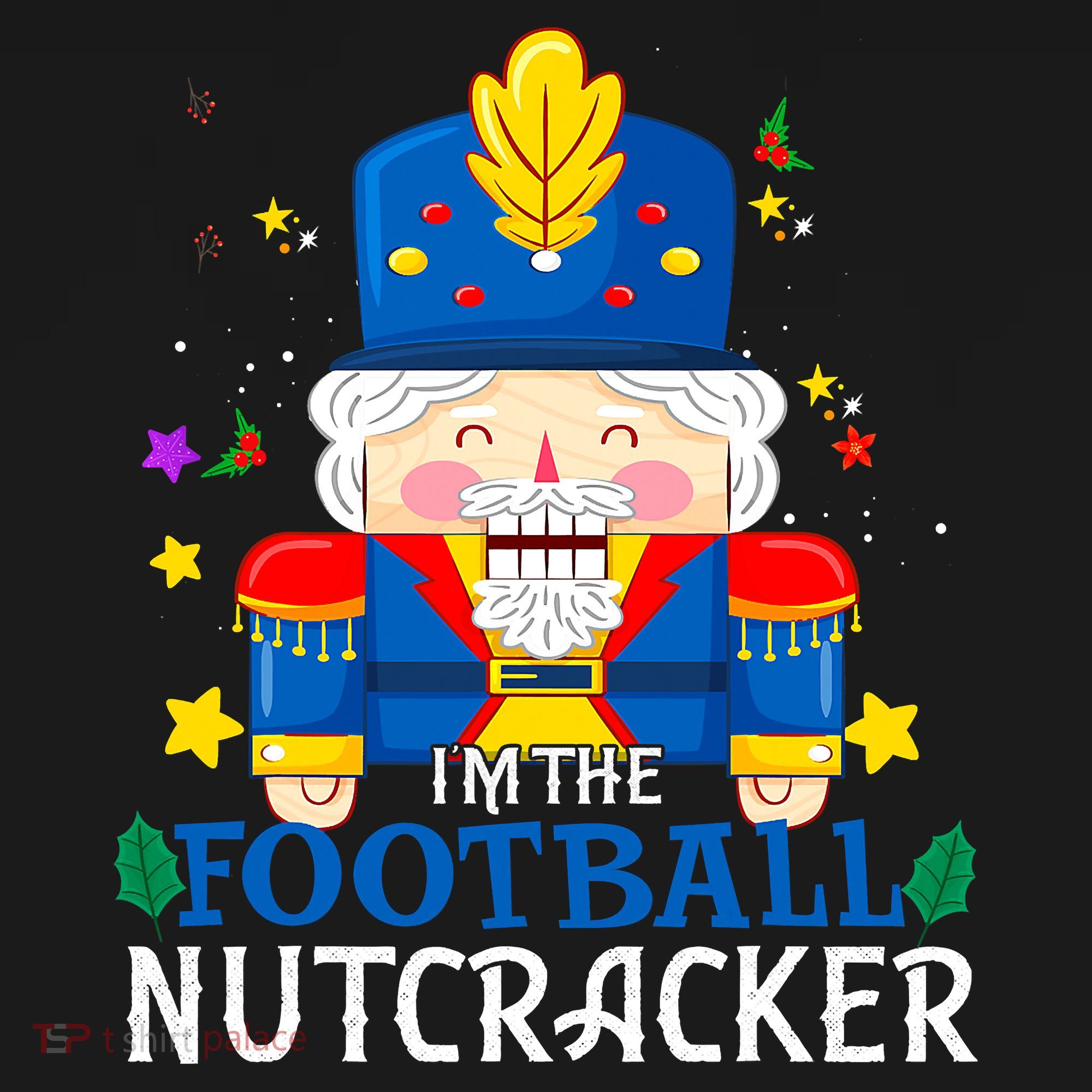 Football Nutcracker Matching Family Group Christmas Party Pj Long Sleeve Shirt