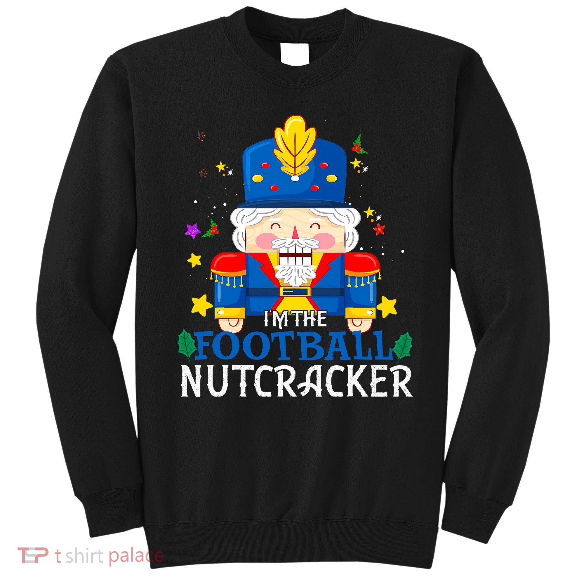 Football Nutcracker Matching Family Group Christmas Party Pj Sweatshirt