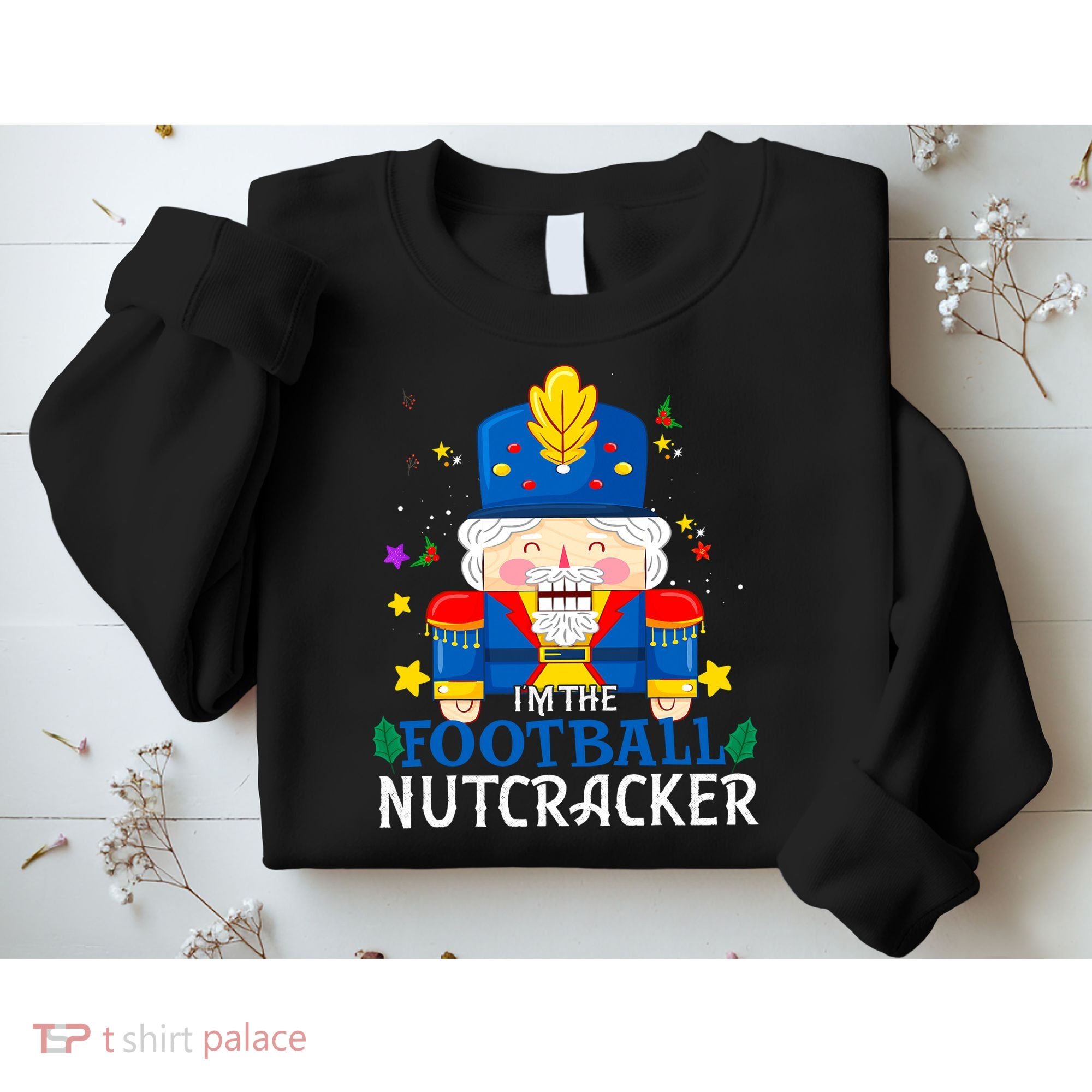 Football Nutcracker Matching Family Group Christmas Party Pj Sweatshirt