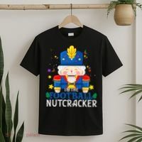 Football Nutcracker Matching Family Group Christmas Party Pj T-Shirt thumb 2