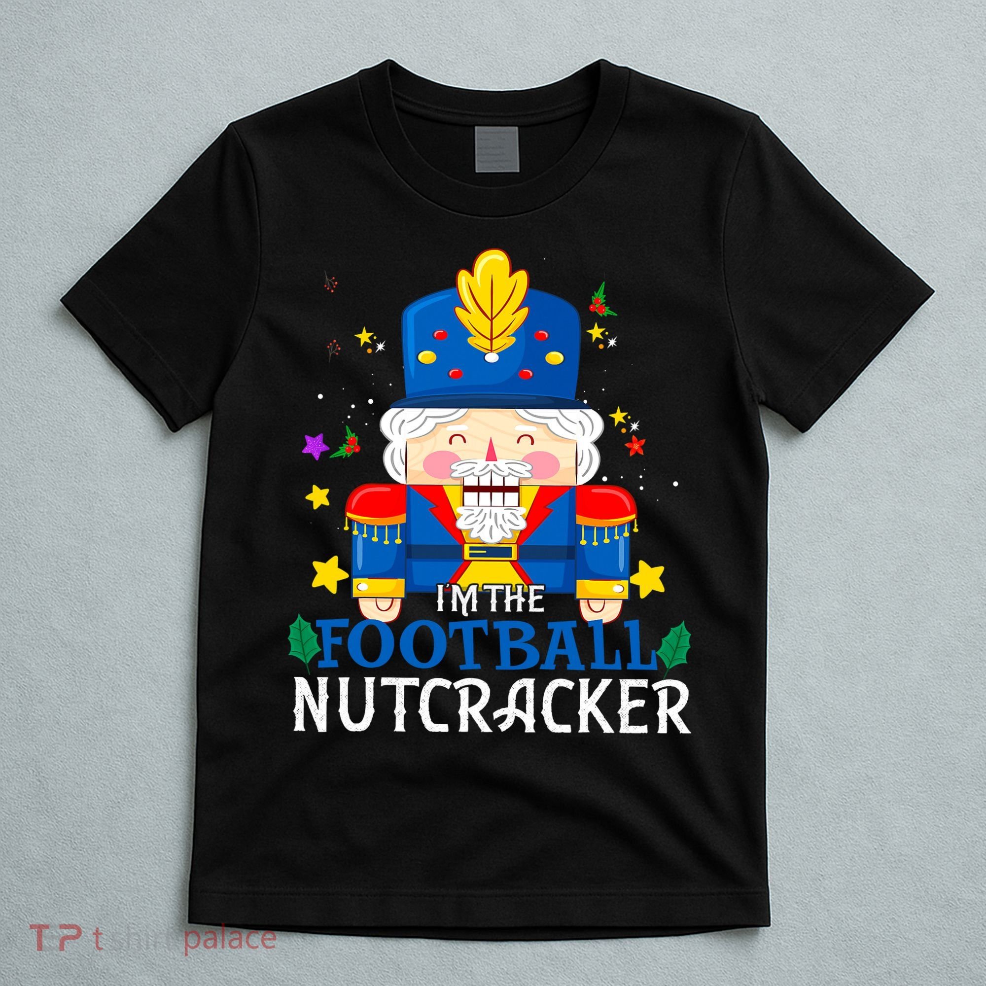 Football Nutcracker Matching Family Group Christmas Party Pj T-Shirt