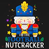 Football Nutcracker Matching Family Group Christmas Party Pj Women's Hoodie thumb 2