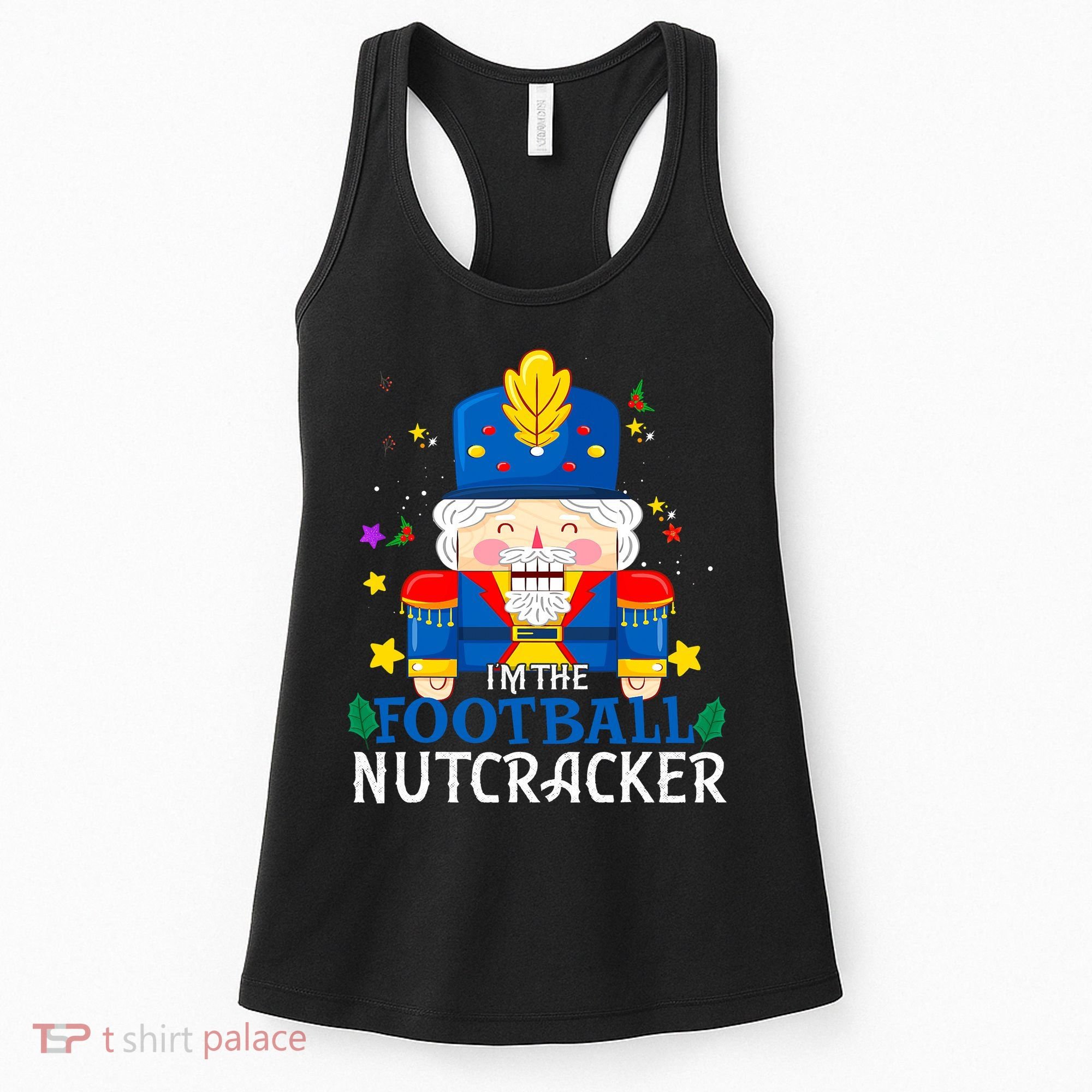 Football Nutcracker Matching Family Group Christmas Party Pj Women's Tank Top