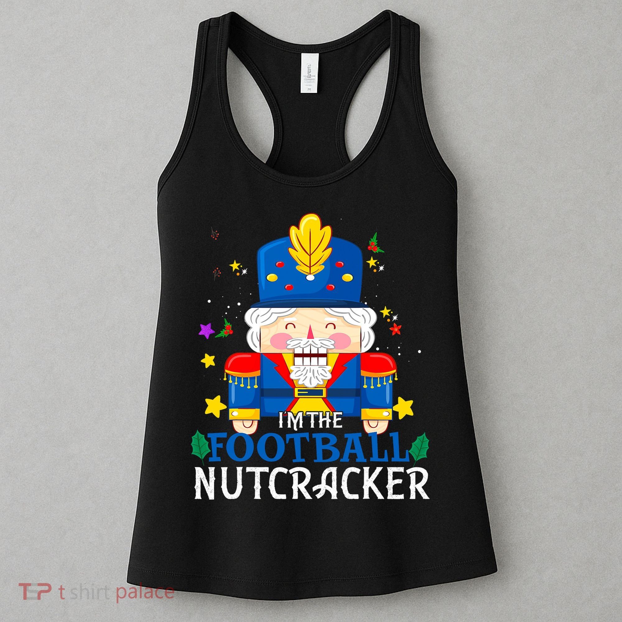Football Nutcracker Matching Family Group Christmas Party Pj Women's Tank Top