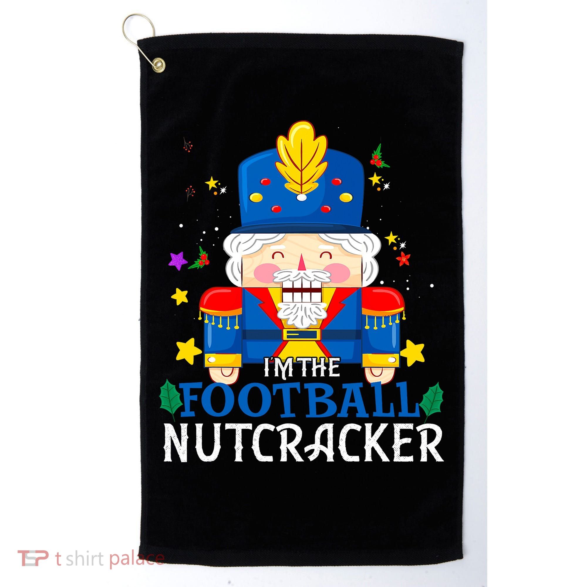 Football Nutcracker Matching Family Group Christmas Party Pj Golf Towel