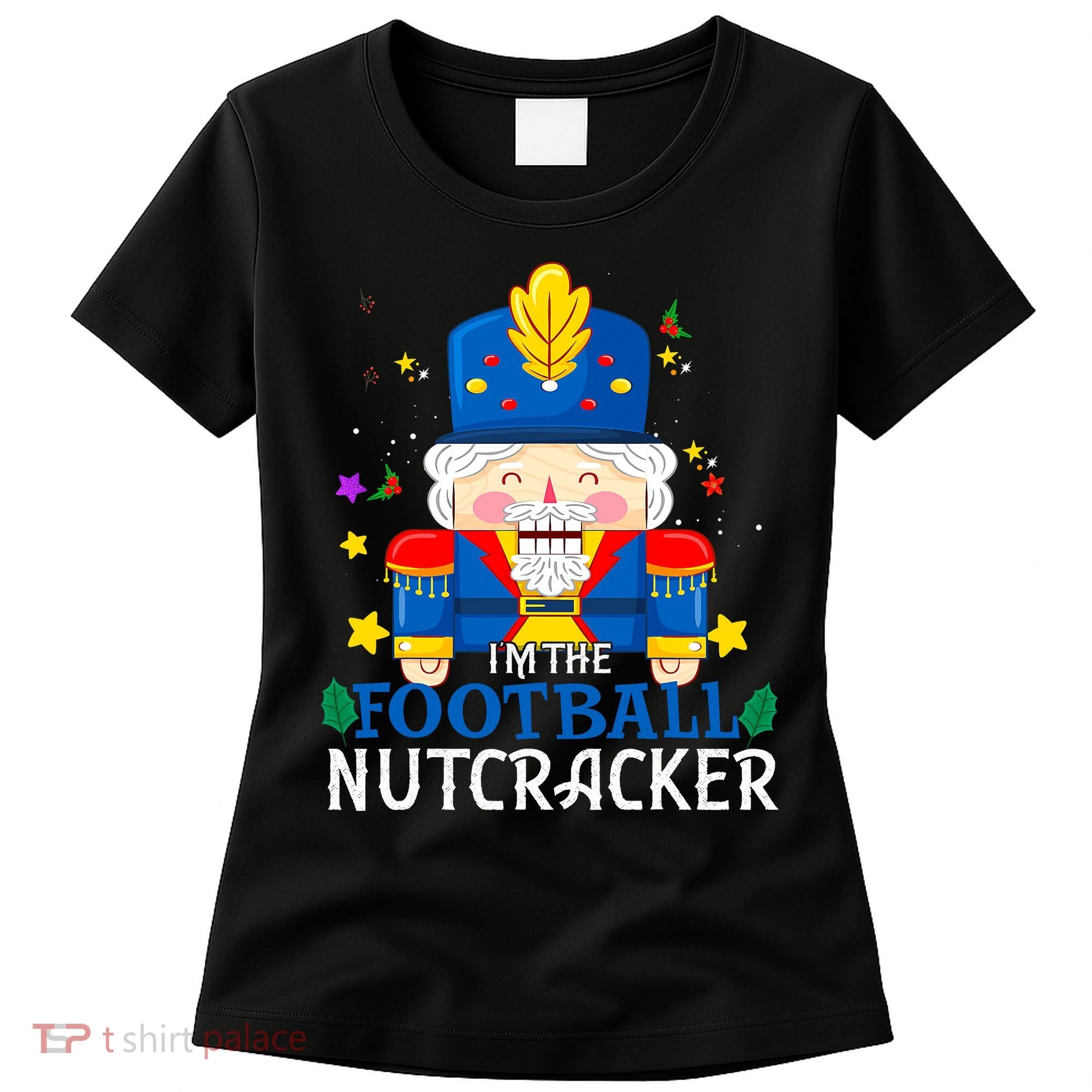 Football Nutcracker Matching Family Group Christmas Party Pj Women's T-Shirt