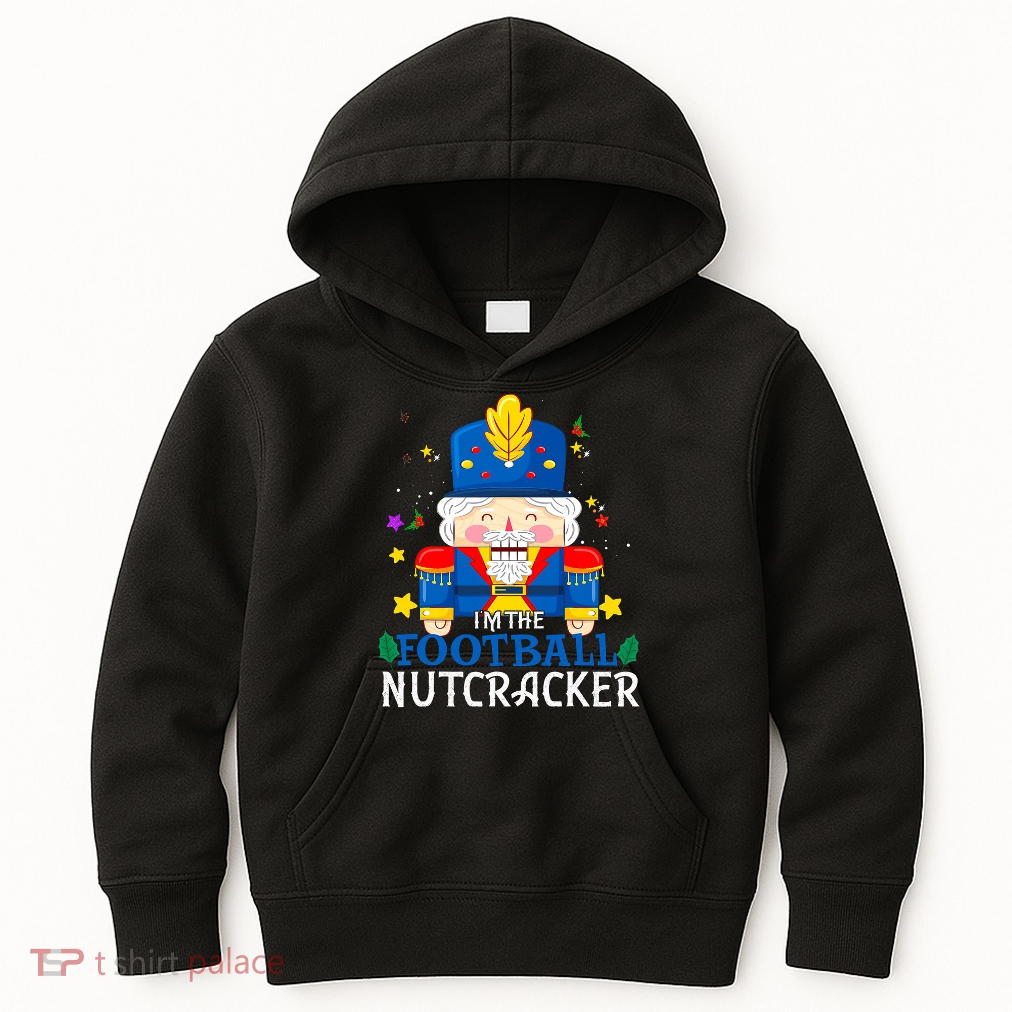 Football Nutcracker Matching Family Group Christmas Party Pj Kids Hoodie