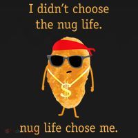 Funny Nugget Nug Life Chicken Nugget Ornament thumb 1