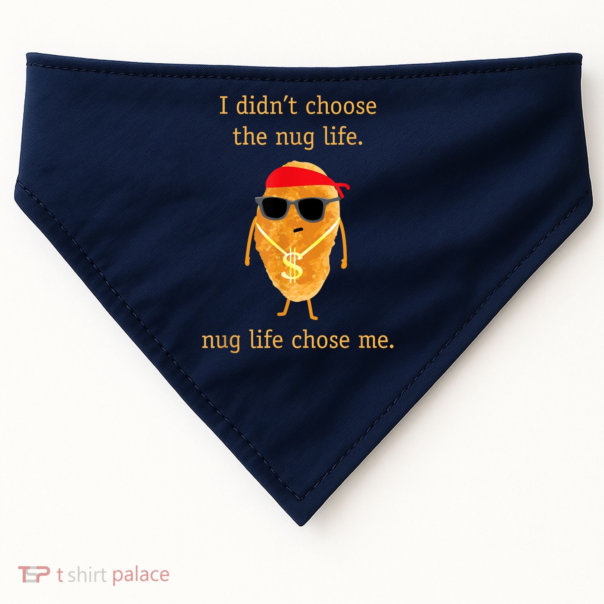 Funny Nugget Nug Life Chicken Nugget USA-Made Doggie Bandana