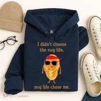 Funny Nugget Nug Life Chicken Nugget Hoodie thumb 4