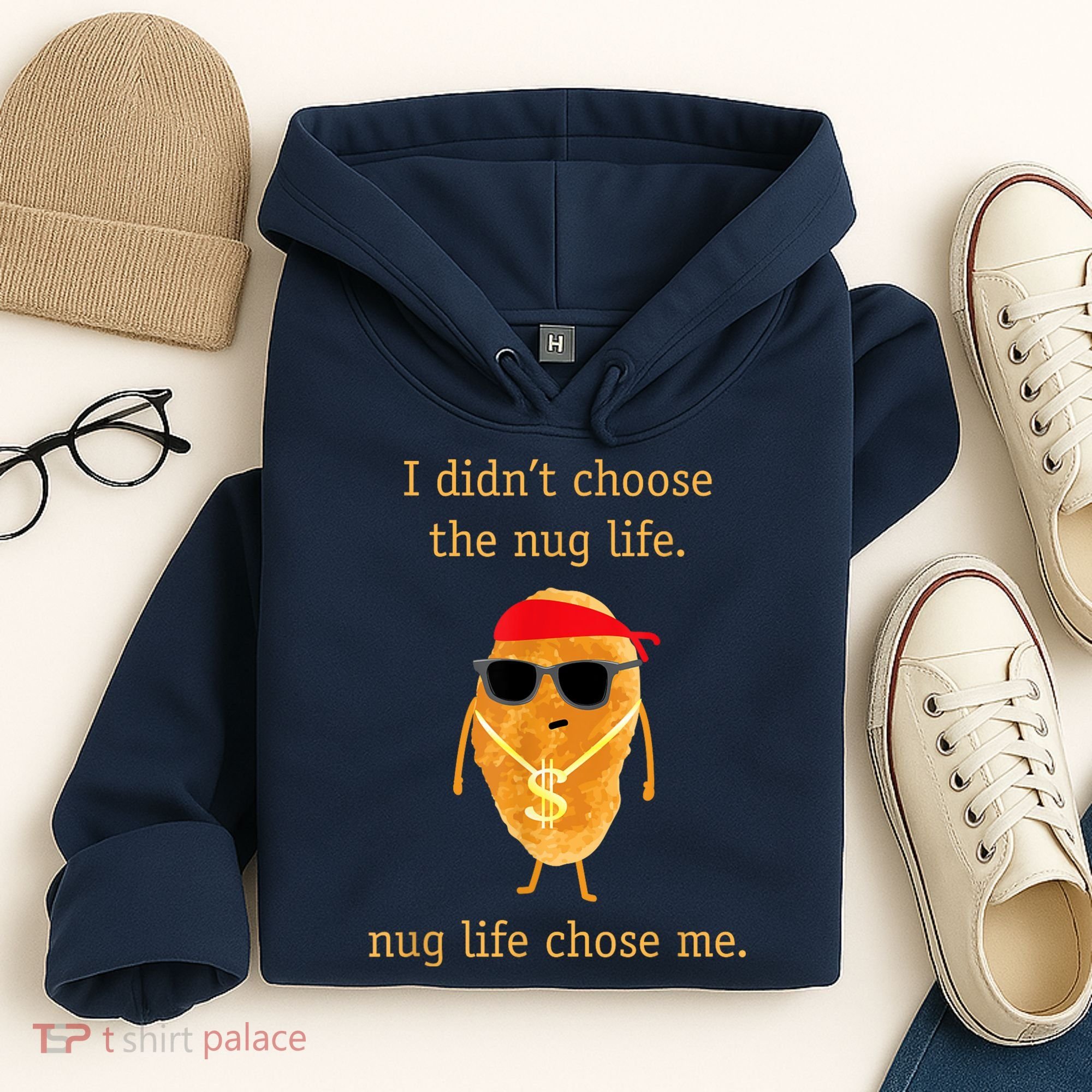 Funny Nugget Nug Life Chicken Nugget Hoodie