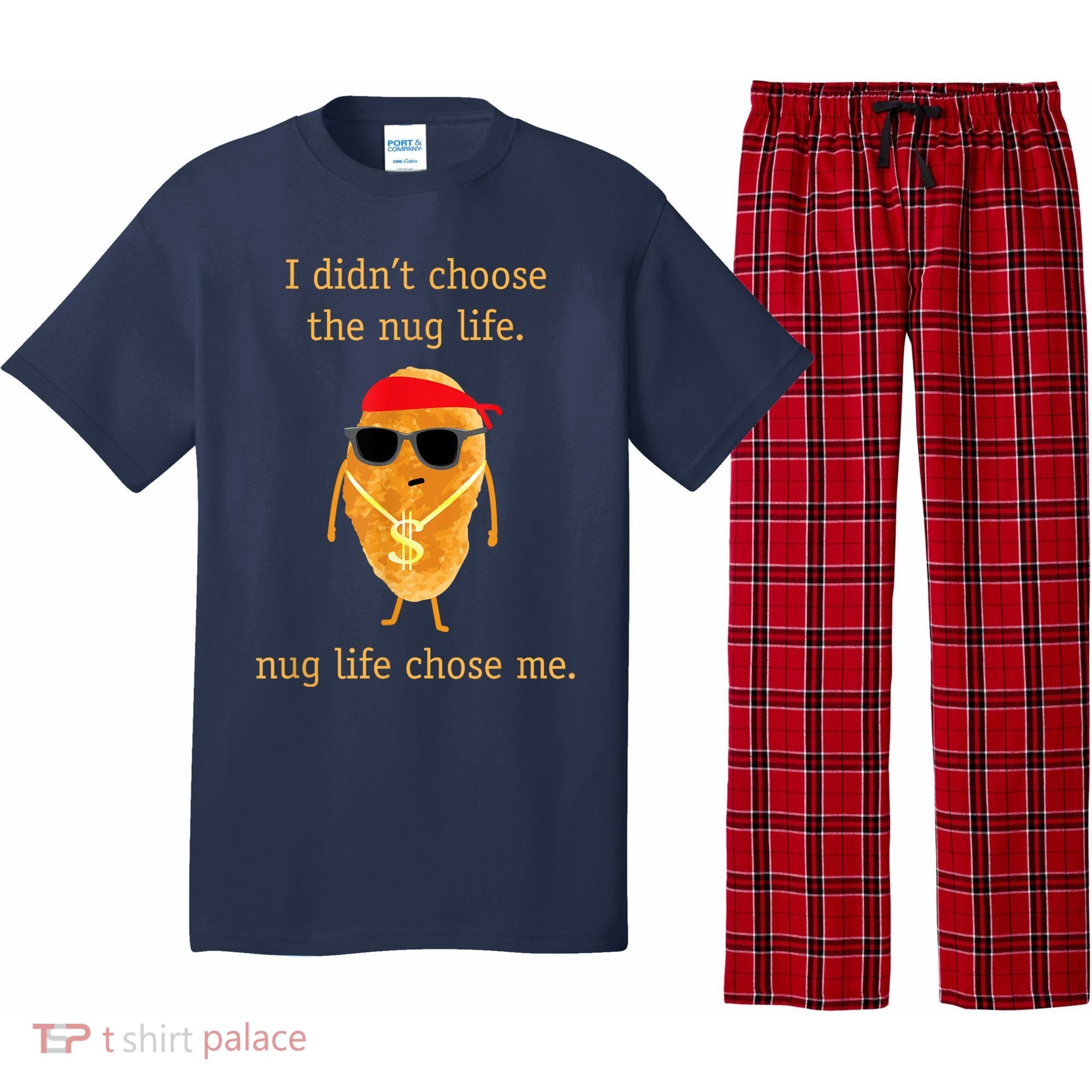 Funny Nugget Nug Life Chicken Nugget Pajama Set