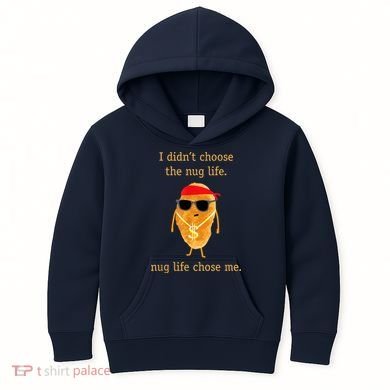 Funny Nugget Nug Life Chicken Nugget Kids Hoodie