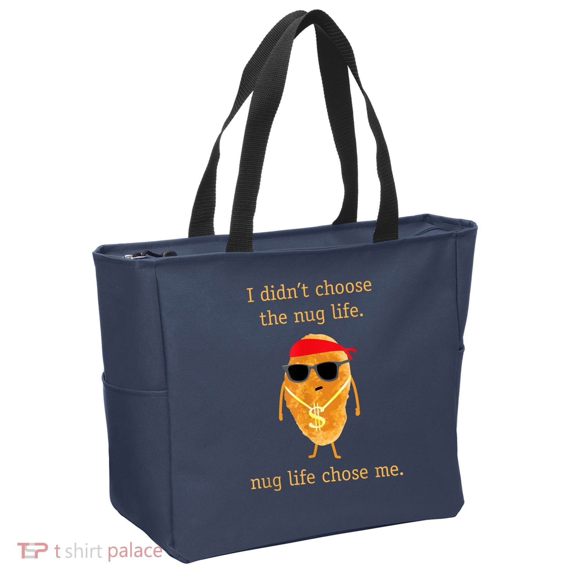 Funny Nugget Nug Life Chicken Nugget Tote Bag