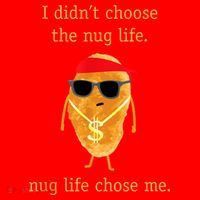 Funny Nugget Nug Life Chicken Nugget Santa Hat thumb 1