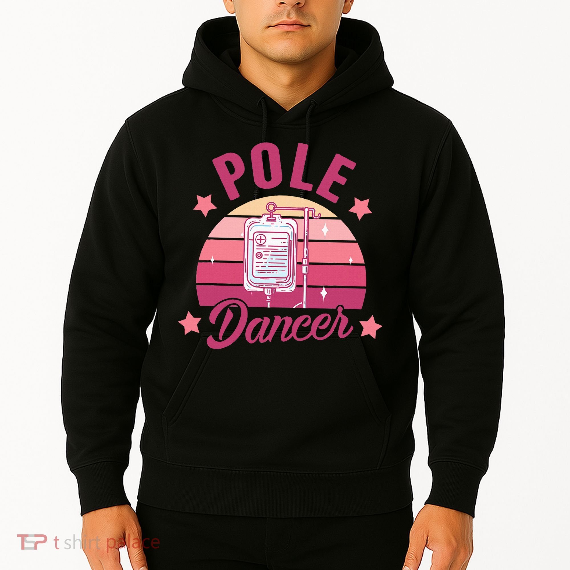 Funny Nurse Nursing Cancer Warrior Chemo Day Pole Dancer Hoodie