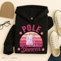 Funny Nurse Nursing Cancer Warrior Chemo Day Pole Dancer Hoodie thumb 4