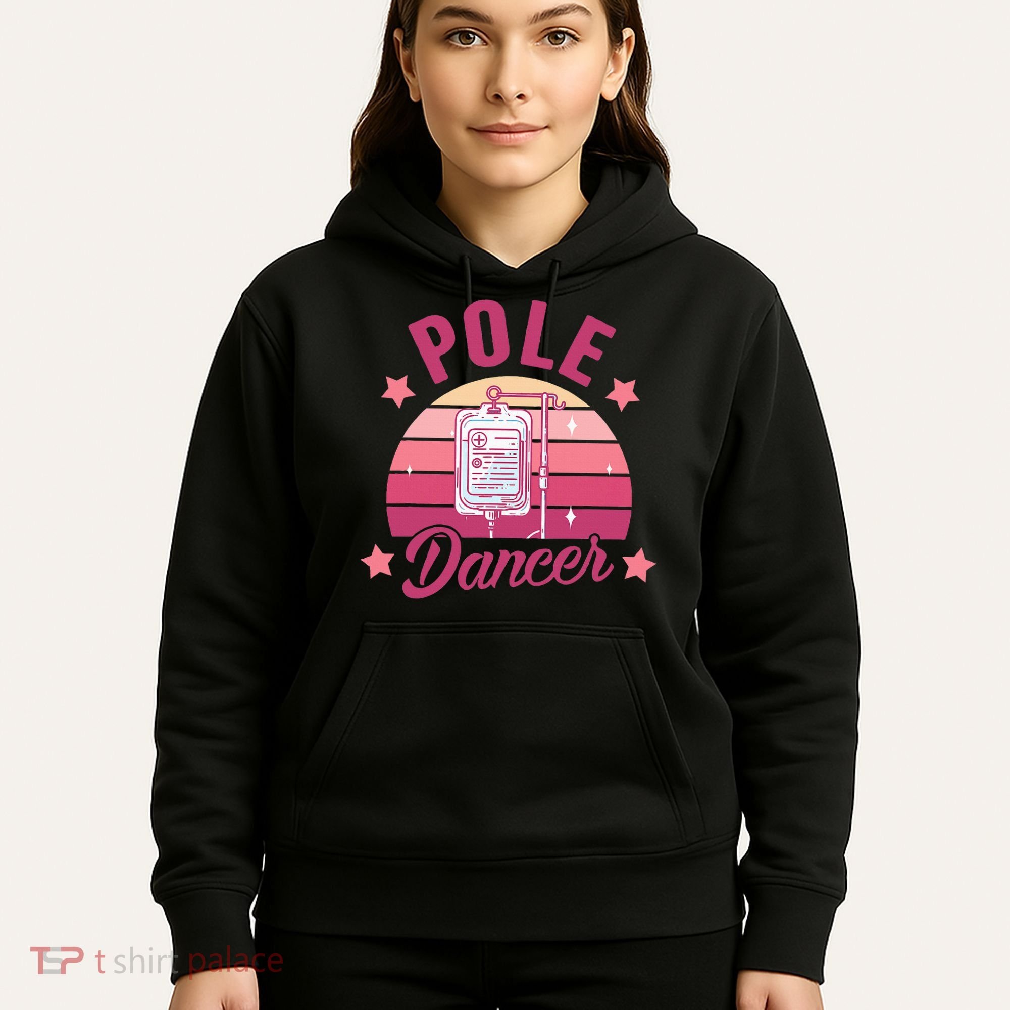 Funny Nurse Nursing Cancer Warrior Chemo Day Pole Dancer Hoodie