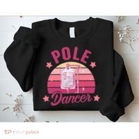 Funny Nurse Nursing Cancer Warrior Chemo Day Pole Dancer Sweatshirt thumb 2